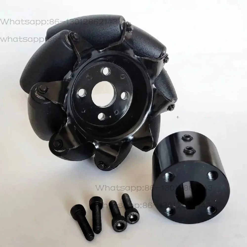 2026  NEW  4-inch carbon steel omnidirectional wheel, load 150kg, 81012141516mm, with intelligent robot chassis motor coupling