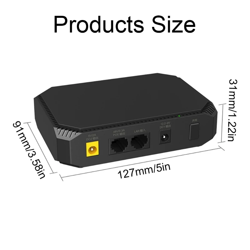 Imagem -04 - Ups Energia Ininterrupta com Porta Poe Dc5v para Bateria Conectividade Estável