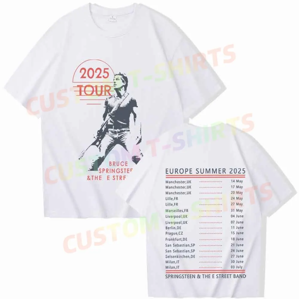 

Bruce Springsteen Concert 2025 T-Shirt Europe Tour Fan Gift Unisex Pullover Tops Streetwear