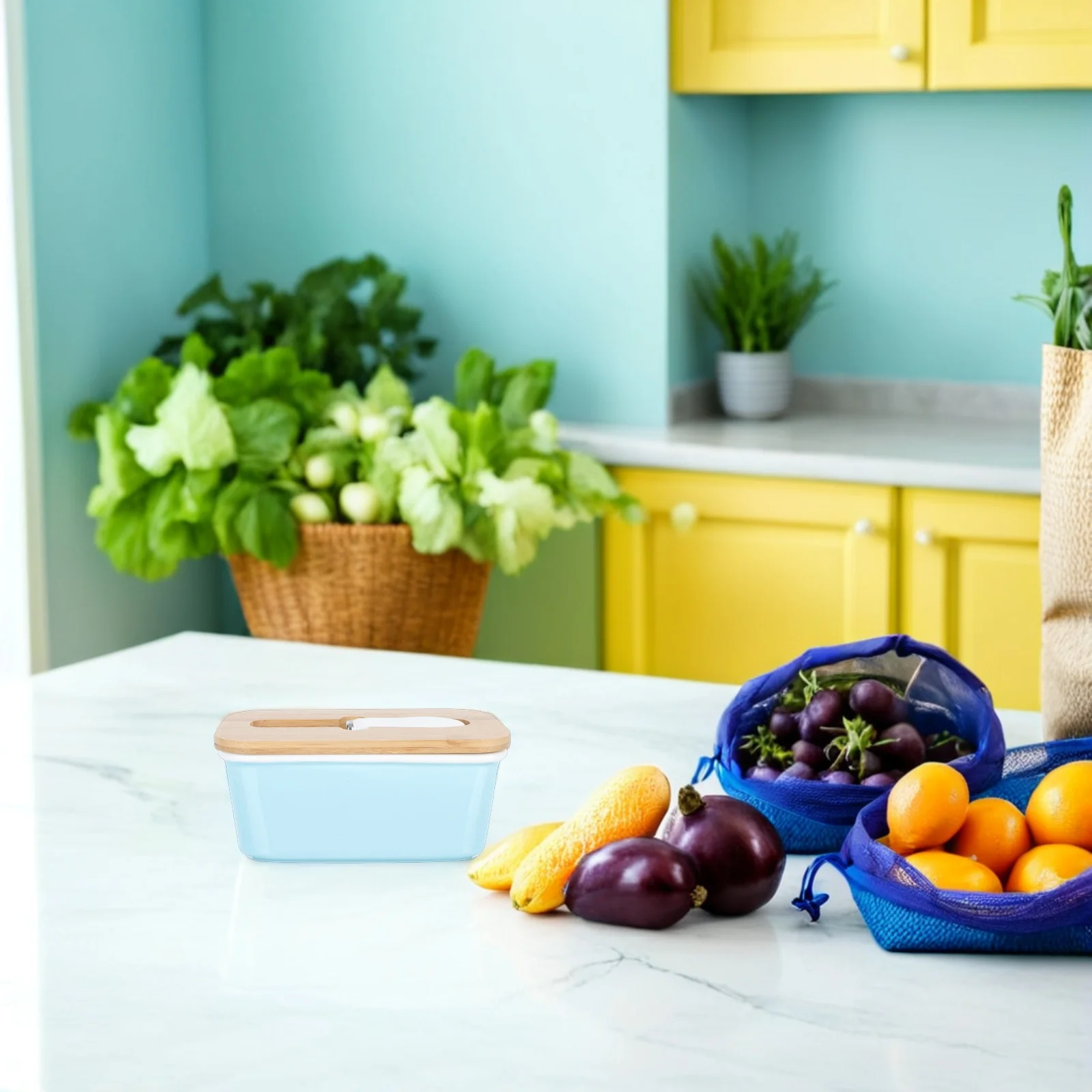 

Керамический контейнер емкостью 600 мл с крышкой, фарфоровый контейнер для хранения кухонной столешницы, холодильника, блюда для стойки, держатель для сыра,