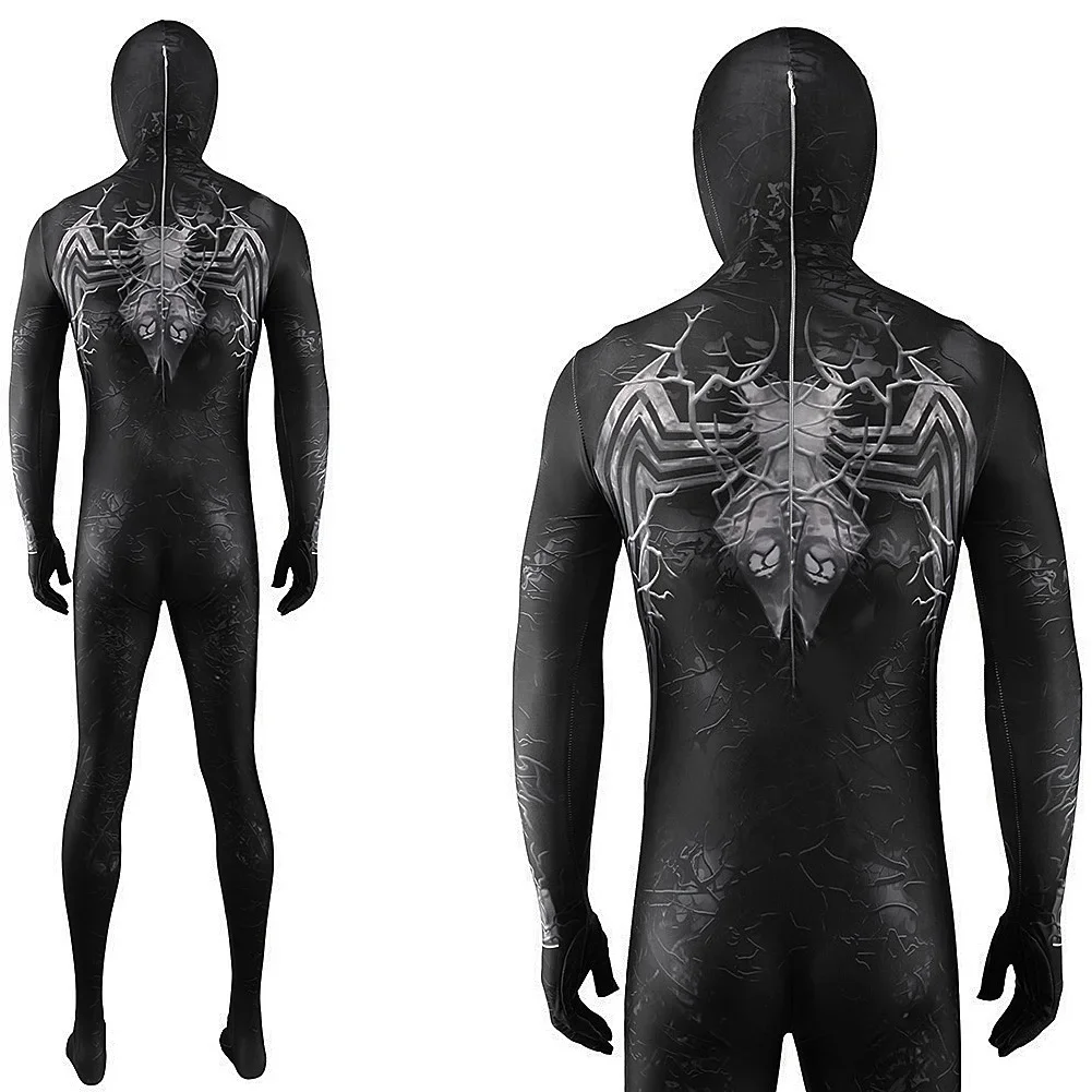 خارقة فينوم سبايدرمان تأثيري حلي دنة Zentai الدعاوى خارقة ارتداءها بذلة هالوين زي تأثيري الكبار الاطفال #6