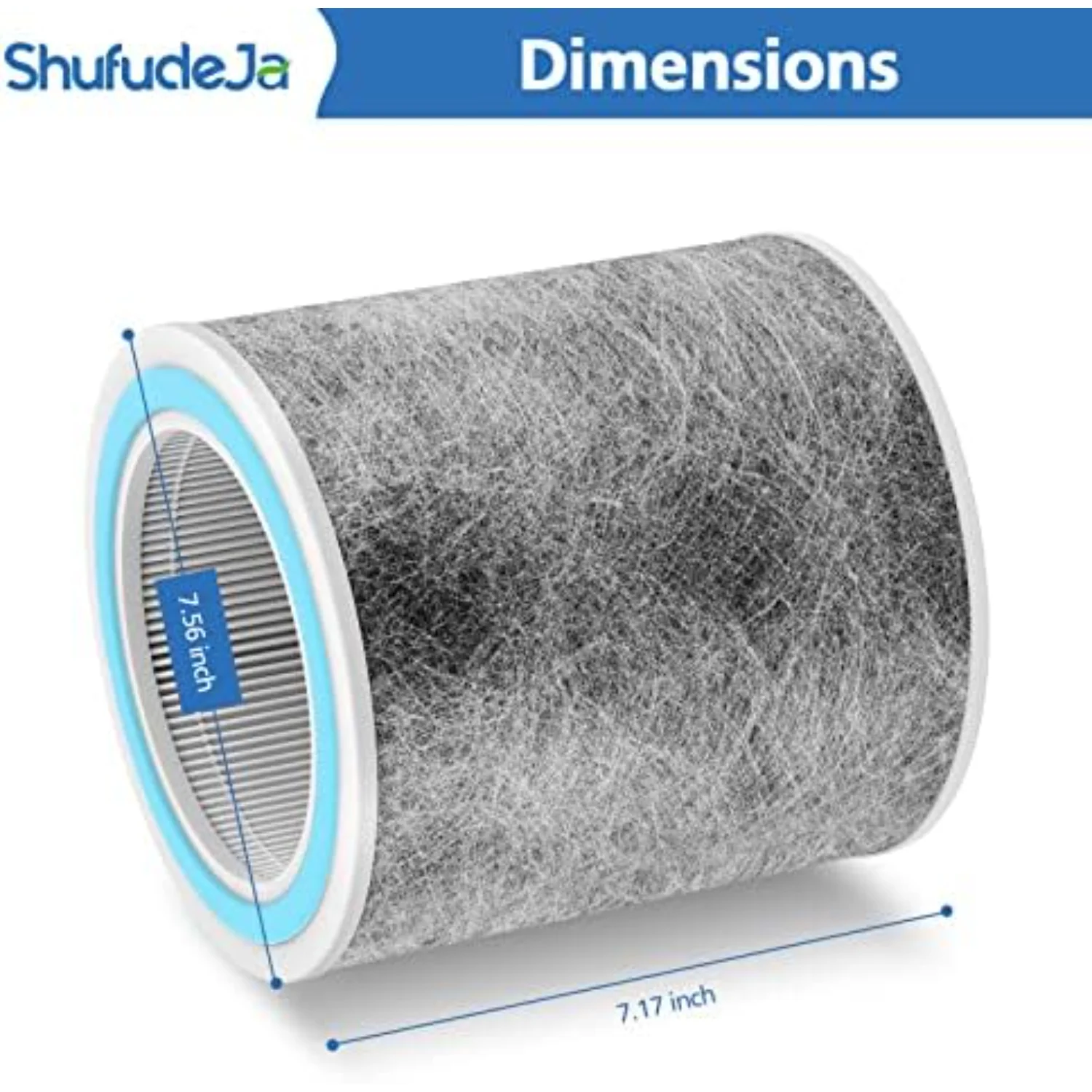 ไส้กรองทดแทน 2 แพ็คเข้ากันได้กับ Shark HP102 และ Shark HC452 True HEPA สําหรับอนุภาค 99.97% - เปรียบเทียบชิ้นส่วน # HE1FKPET