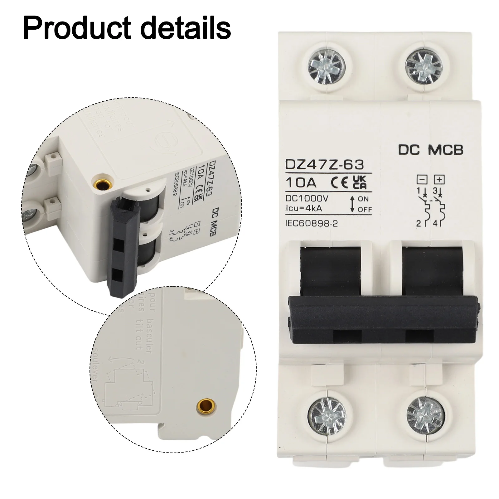 

Источник питания постоянного тока 1000 В, изолятор номинального тока, 32 А, автоматический выключатель постоянного тока для оборудования распределения питания солнечной системы