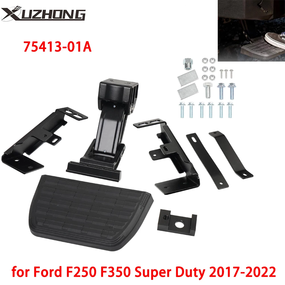 75413-01A Retractable Foot Pedal Retractable Bed Step for Ford F250 F350 Super Duty 2017-2022 Truck Side Step