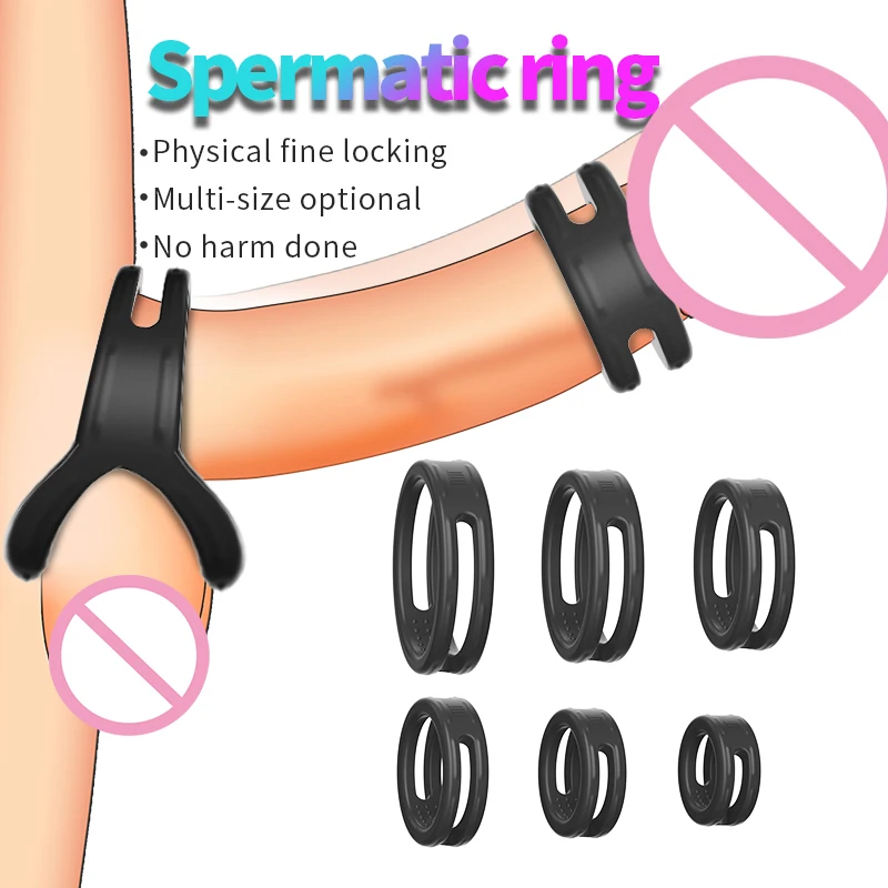 Soft Silicone Cock Rings Male Delay Ejaculation Penis Lasting Erection Scrotum Testis Restraint Adult Sex Toys For Men Reusable