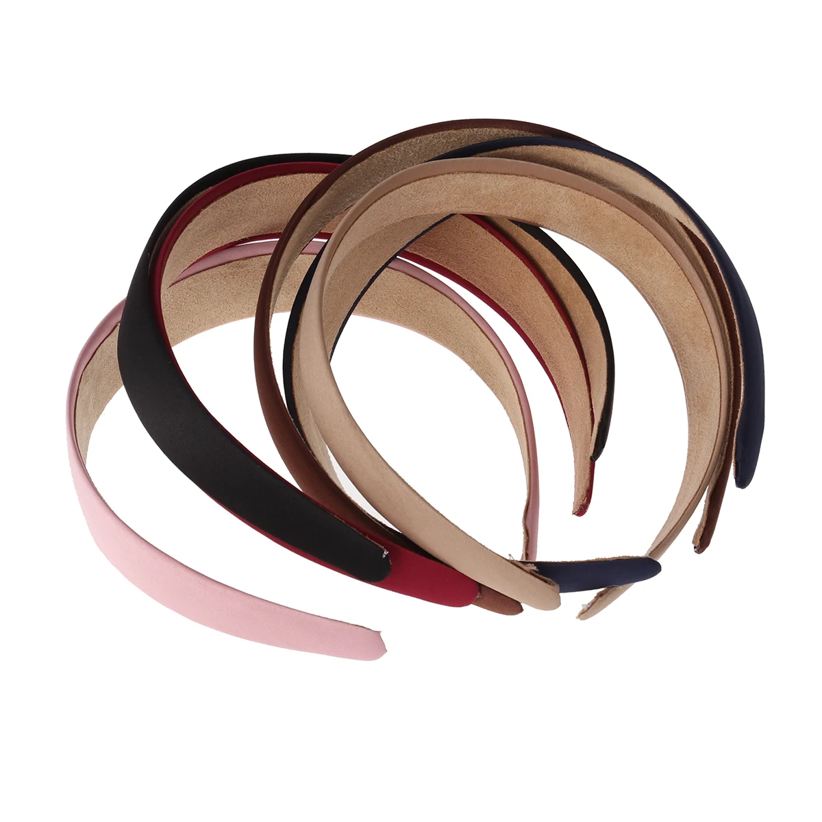 

6pcs Wide Pure Color Non-Slip Headbands For Women Girls Daily Wear Face Wash Makeup Mask Hair Accessory Assorted Colors