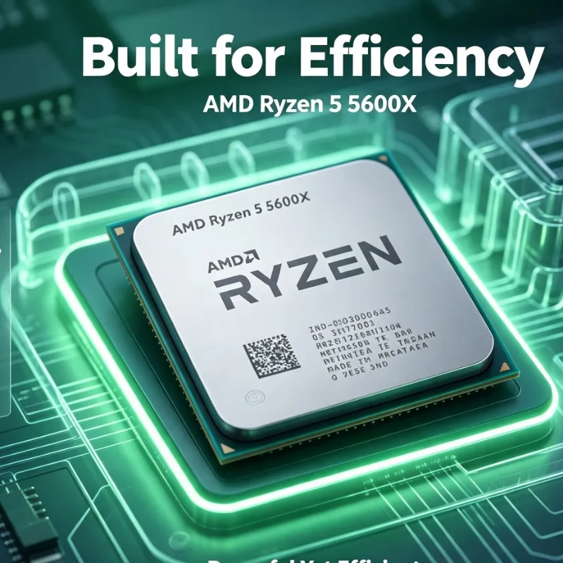 Gaming And Multi Task Processor Ryzen 5 5600X 3.7GHz 6-Core 12-Thread 7NM 65W 32MB L3 Cache AM4 CPU