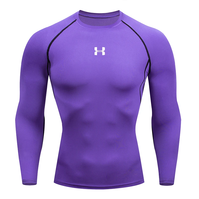 Men Running Compression T-shirt Long sleeves Sport Tees Gym Fitness Sweatshirt Male Jogging Tracksuit Homme Athletic Shirt Tops image 3