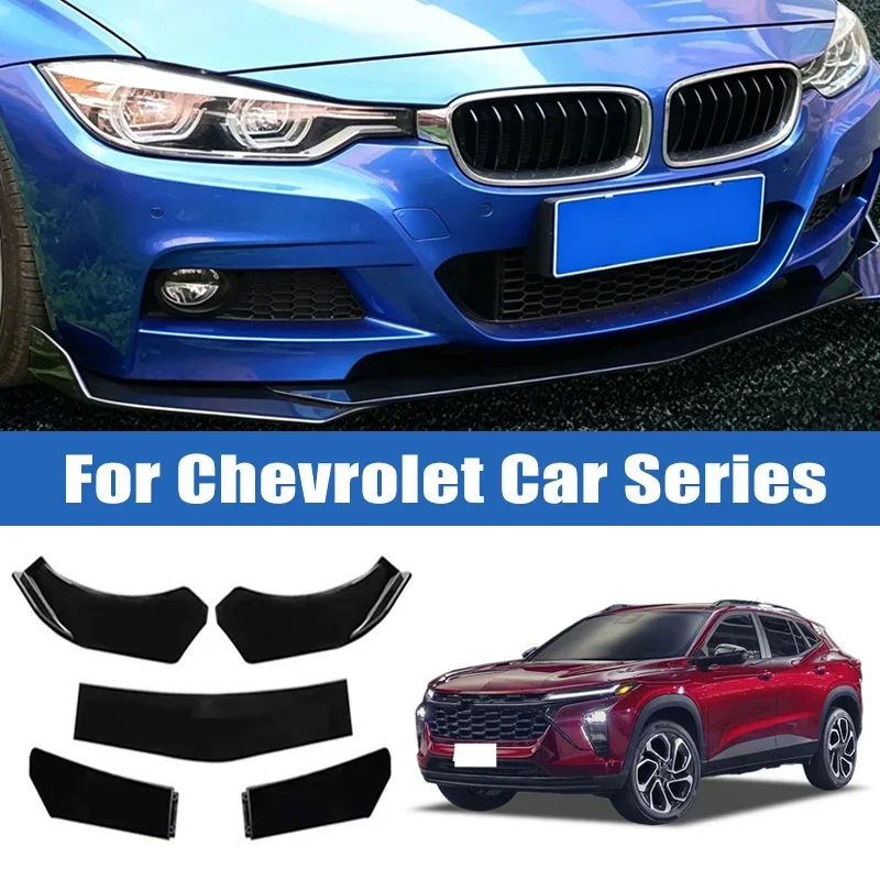 

5Pcs Car Front Bumper Separator Bumper Lip Body Kit Duck Lip Separator For Chevrolet Malibu Cruze Camaro Equinox Blazer Tahoe