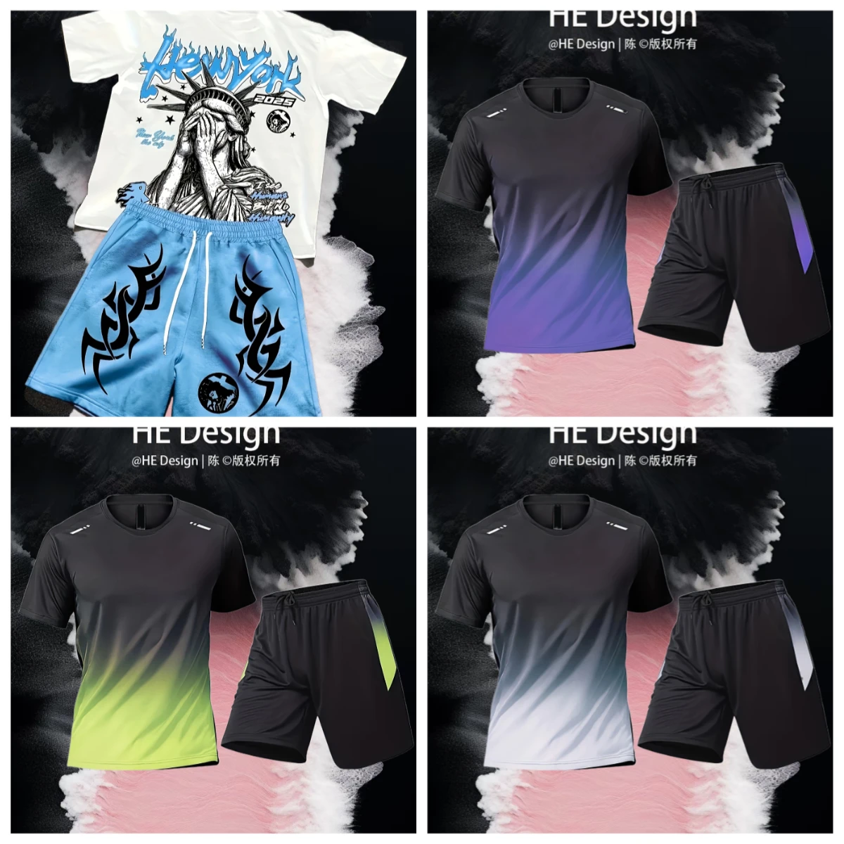 

The 2025 Summer New Men's Suit Features 3D Printing Casual Fashionable Breathable Lightweight and Refreshing Outdoor Men's Wear