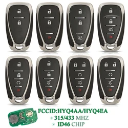 jingyuqin HYQ4AA /HYQ4EA 315MHz/433Mhz zdalny kluczyk samochodowy id46 dla Chevrolet Blazer Traverse Camaro Cruze Malibu Equinox Spark Trax