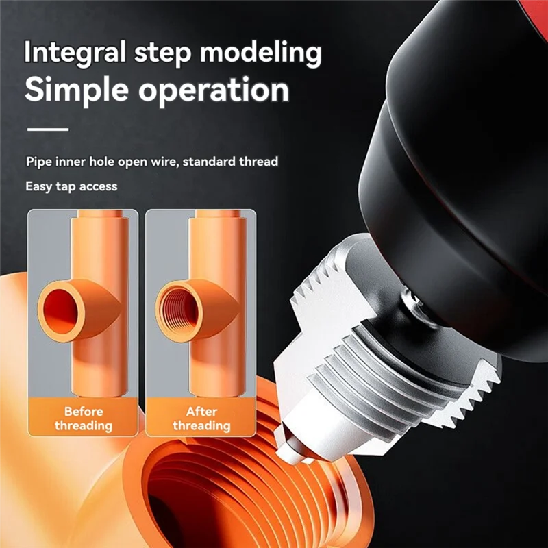 

WORTHOWN-4 Points Water Pipe Hole Puncher Ppr Lifting Step Drill Hexagonal Handle Water Pipe Connection Tool