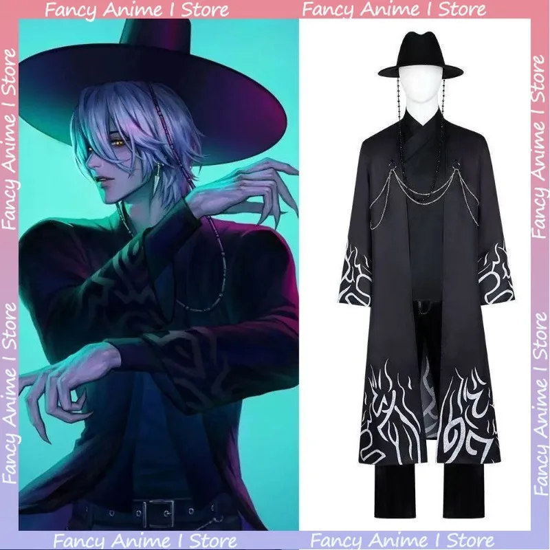 

Trendy Fashion Anime Saja Boys Cosplay Costume Party Adults Black Dance Outfit Handsome Hallowmas Role-playing Cosplay Clothing