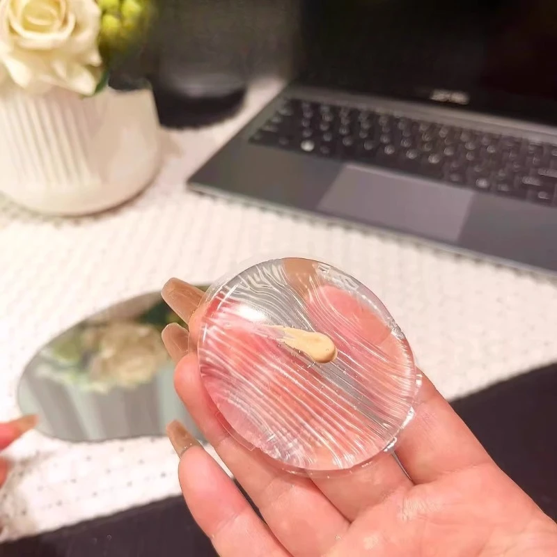 Transparent Silicone Sponge for Dual-use (dry/wet) Sunscreen Foundation Ultra-soft Jelly Cushion Cosmetic Puff