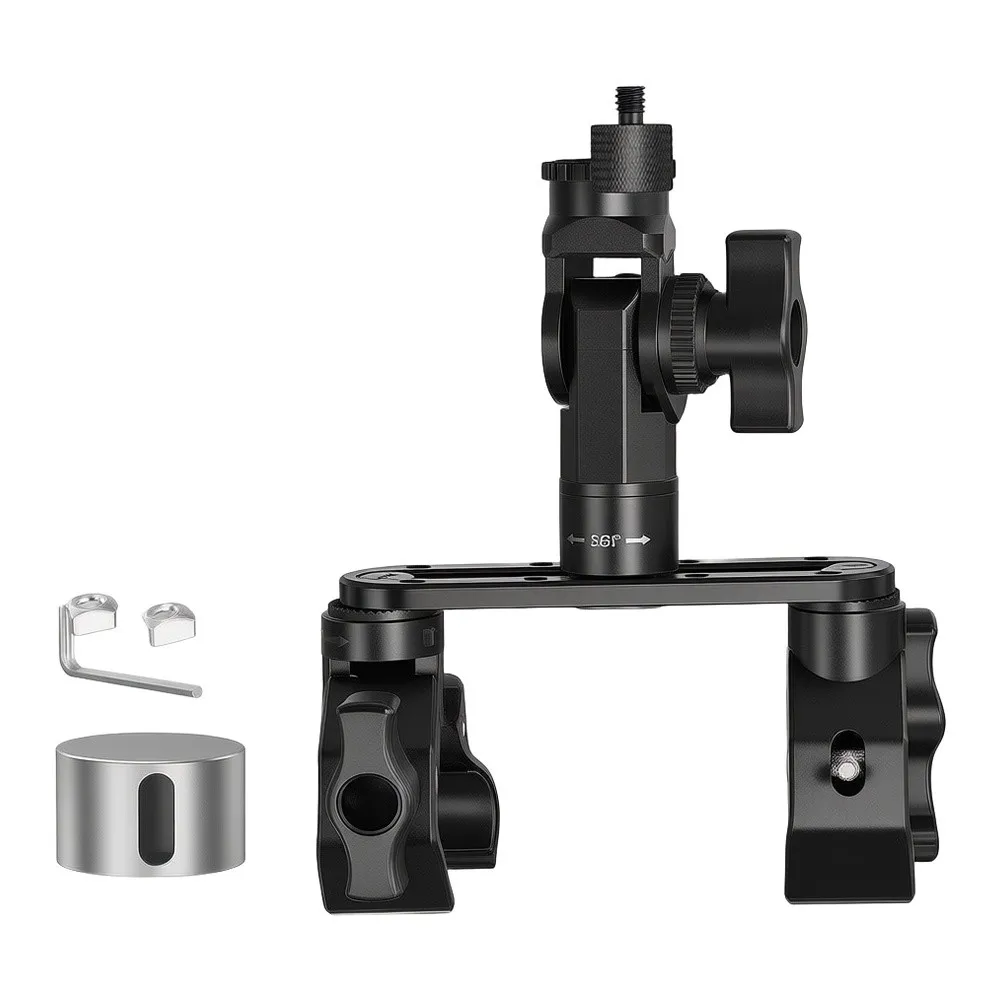 Dual Clamp Adjustable Aluminum Mount Bracket 270 Degree  For Starlink For Gen 3 / For V5 / For X For Satellite