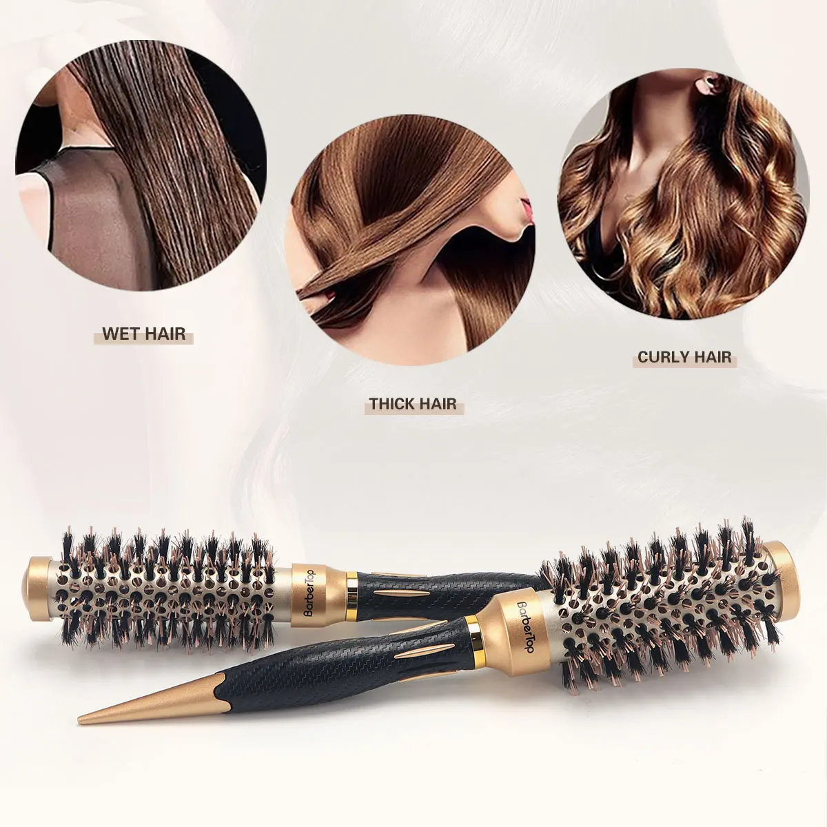Salon Hairdressing Anti-static Hairdressing And Curling Styling Barber Hair Comb Women Wet Curly Hair Brush For  Styling Tool image 5