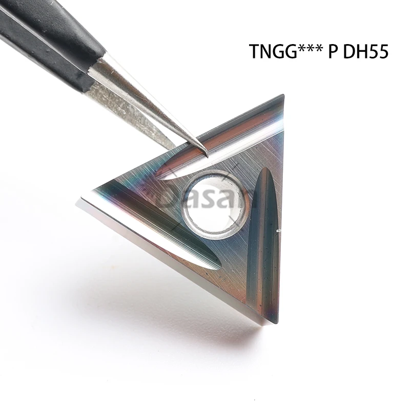 10pcs TNGG160402 TNGG160404 DH55 Roughing Grooving Carbide InsertsTurning Blade TNGG R/L CNC Lathe Metal Cutting Tool