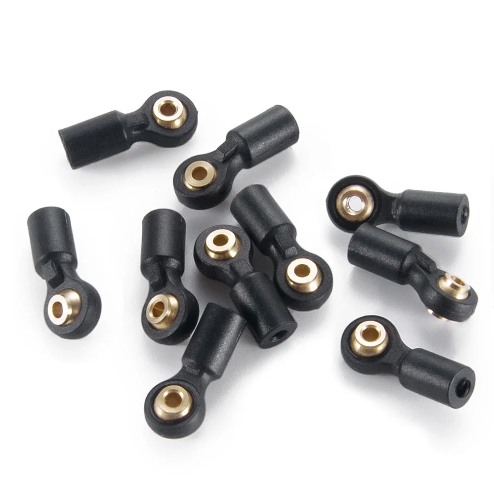 AXSPEED 10PCS M2 Rod Ends Link Balls Plastic Head Linkage Joints for 1/24 RC Crawler Axial SCX24 All Series Gladiator JLU Parts