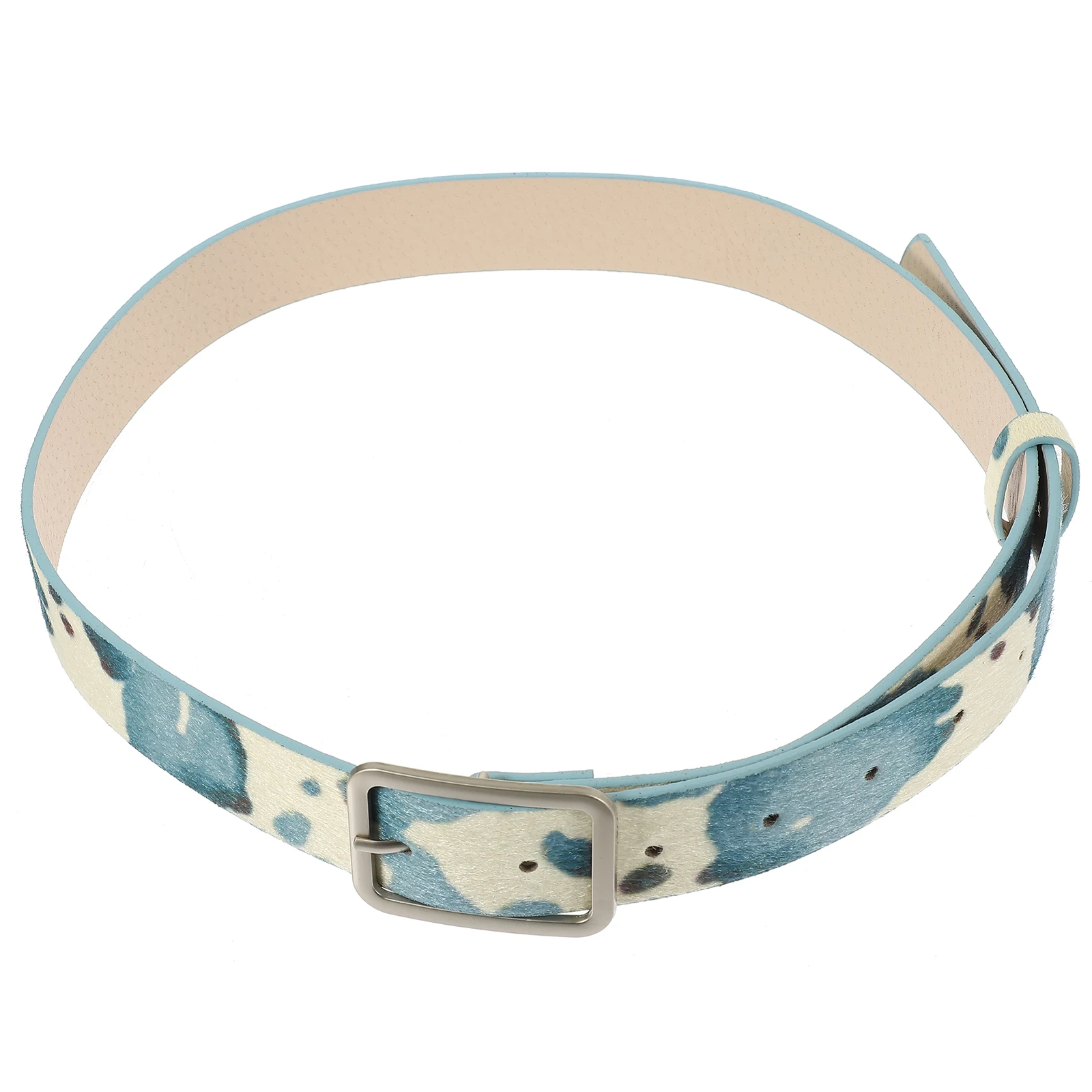 

Cow Print Belt Adjustable Western Style One Size Fits Most Women Casual Party Jeans Waistband Fashion Accessory