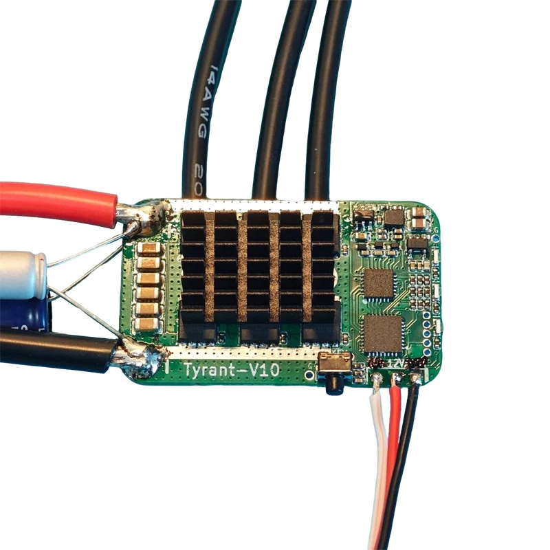 

Open-Source Tyrant AM32 Brushless ESC 2-6S 84A/2-10S 170A Speed Controller w Heatsink for RC Crawler/Drone/Ducted/High-Power Fan