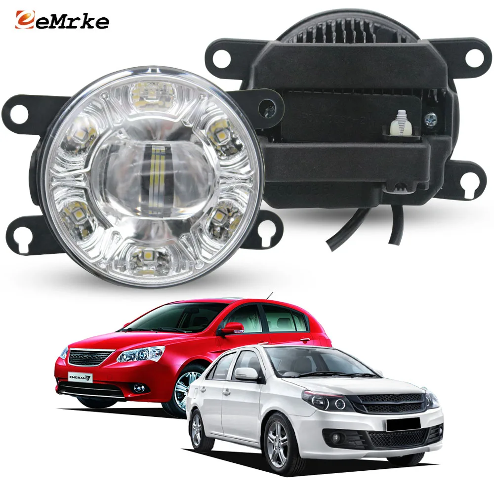 

3.5" Easy Install Led Fog Light PTF with Lens 6-Point DRL Lamp E-MARK E4 DOT. for Geely Emgrand EC7 RV 2010-2017, GC7 2015 2016