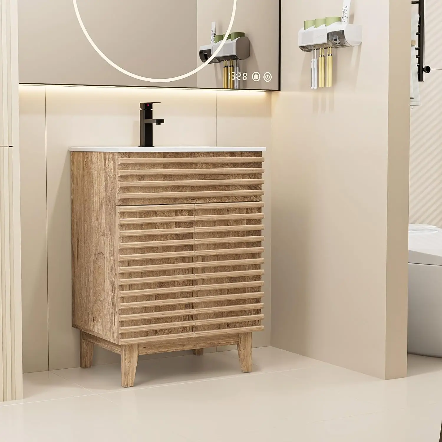 24" Mid-Century Vanity 4