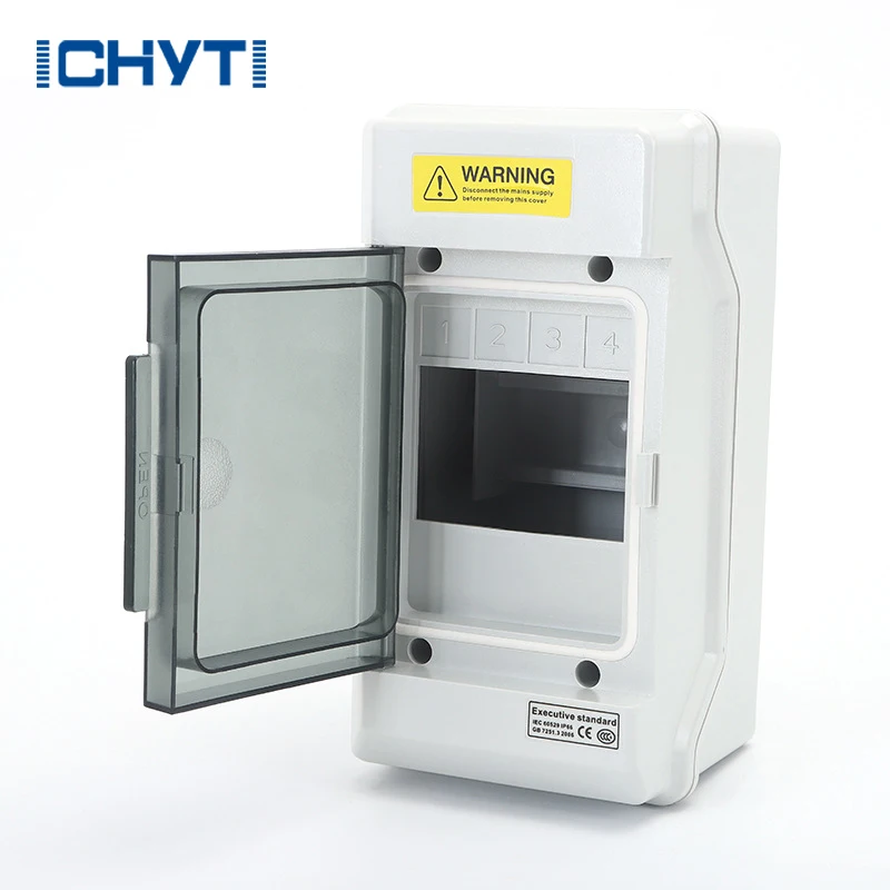 SH Series 4 Way IP66 Waterproof Distribution Box Rainproof Strong Current Open Mounted Plastic Outdoor Wiring Box
