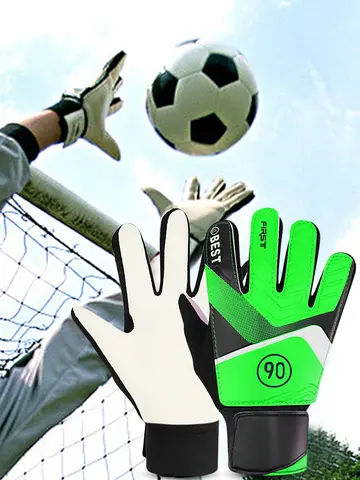 Children's Goalkeeper Glove Latex Goalkeeper Gloves Football Protection Adults Teenager Anti-Slip Football Gloves Soccer Goalie