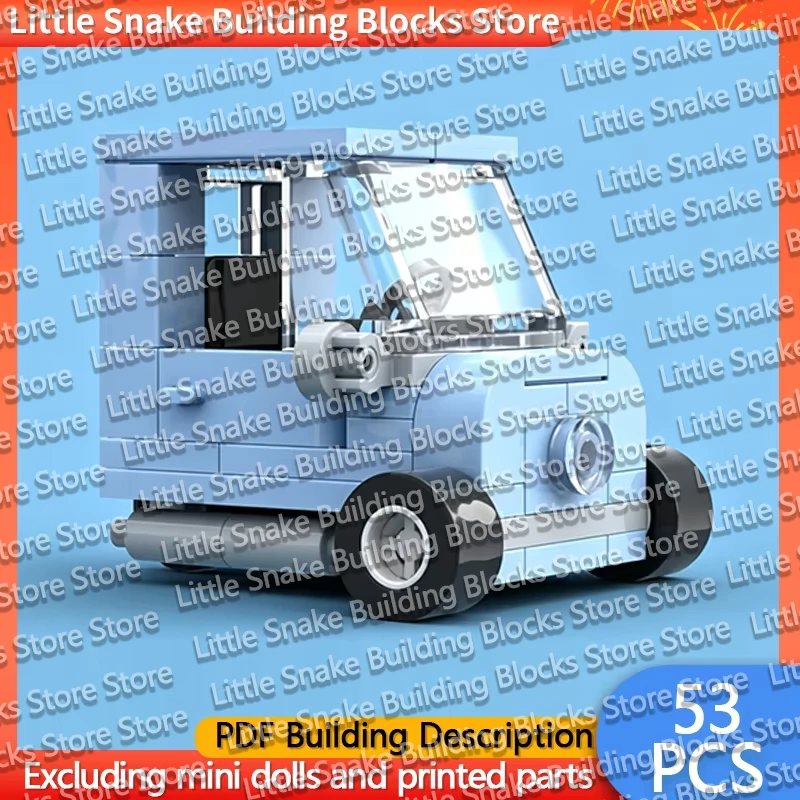QWERT Speed Racing Car Model MOC Building Bricks Mini Commuter Car Modular Technology Gifts Holiday Assemble Children Toys Suit
