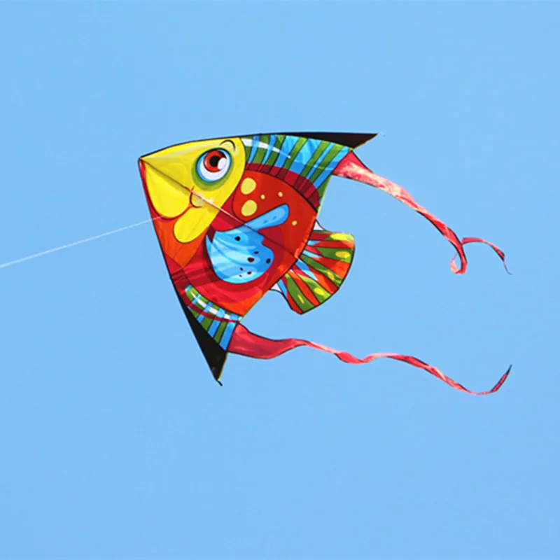 free shipping fish kites flying outdoor toys for kids inflatable games linha de pipa toy sports cerf volant enfants kevlar fun