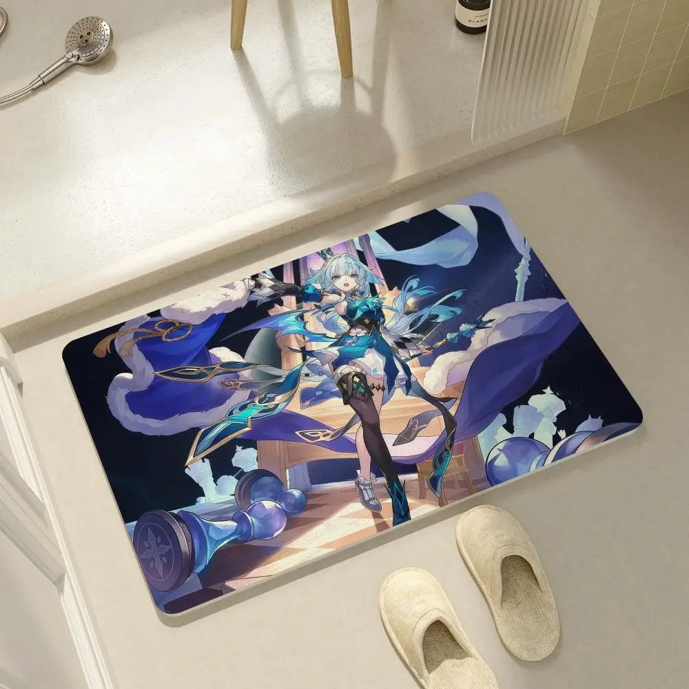 

Honkai Star Rail Cerydra Floor Mat Diatom Mud Bath Blanket 150x100cm High Quality Bathroom Anti-Skid Durable