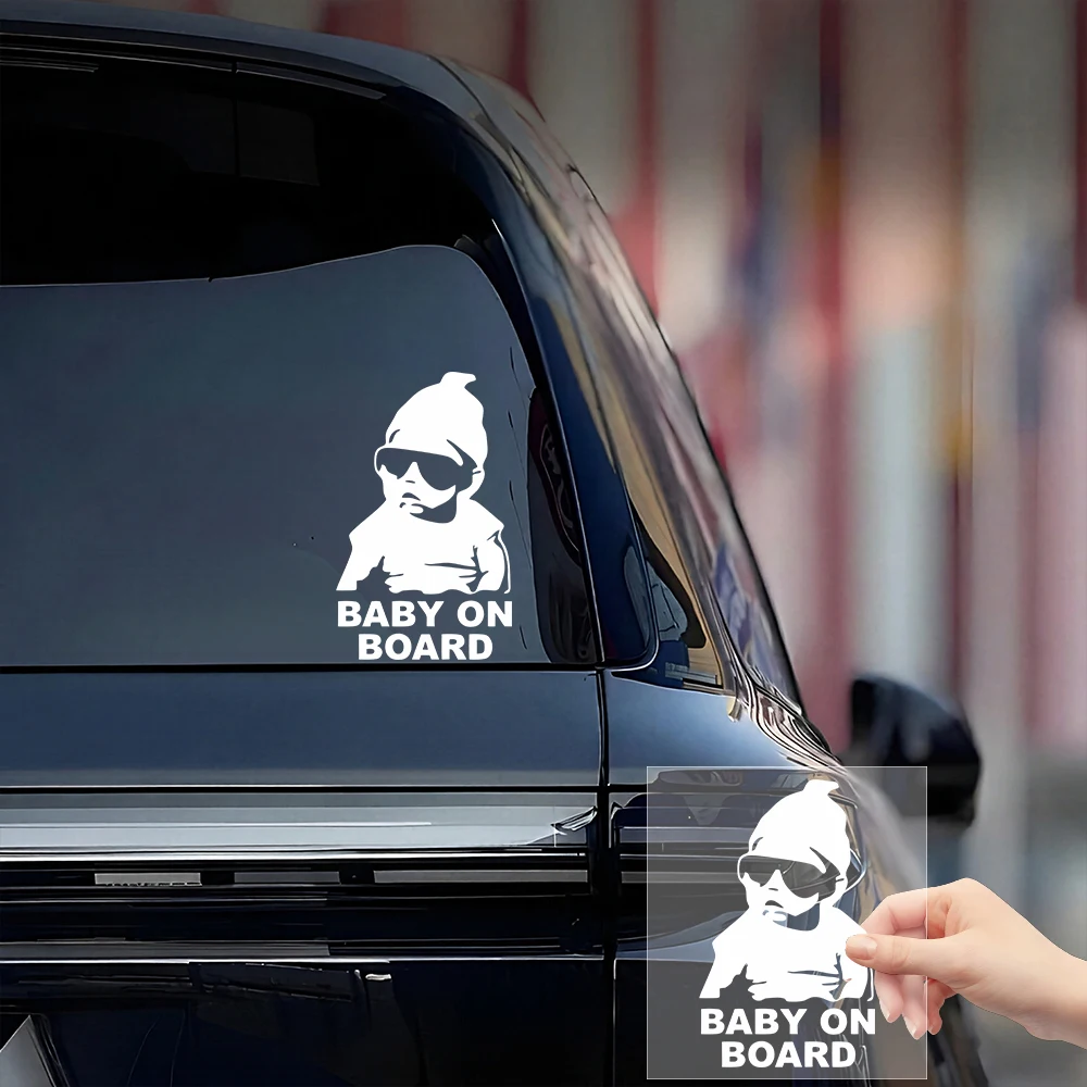 Cute Baby on Board Car Stickers Auto Body Window Fuel Cap Funny Warning Vinyl Decal Personalized Decoration Exterior Accessories