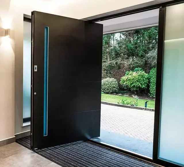 Affordable Villa Residential Door High Quality Luxury Modern Security Doors with Smart Lock Aluminium Alloy Entrance Doors 6