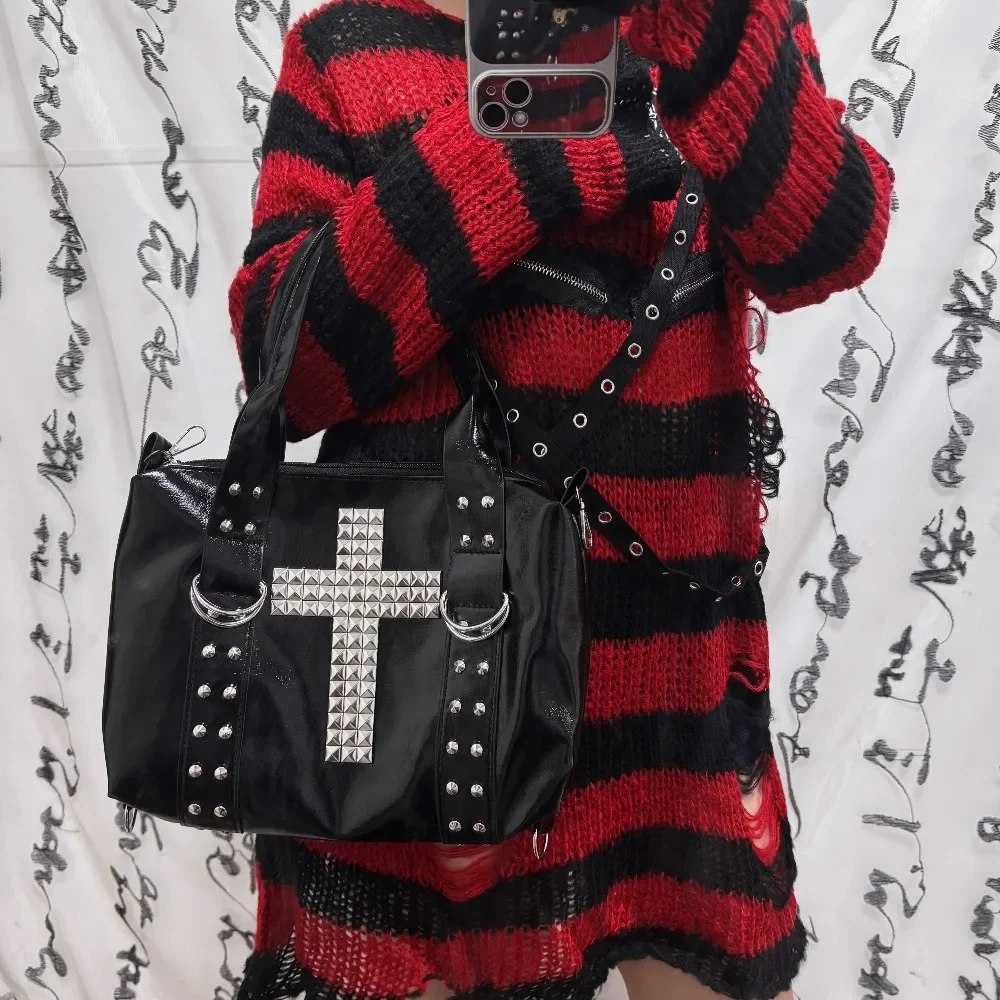 Women's Portable Large Capacity Bag Original Cross Spice Girl Punk Versatile Subculture Shoulder Bag