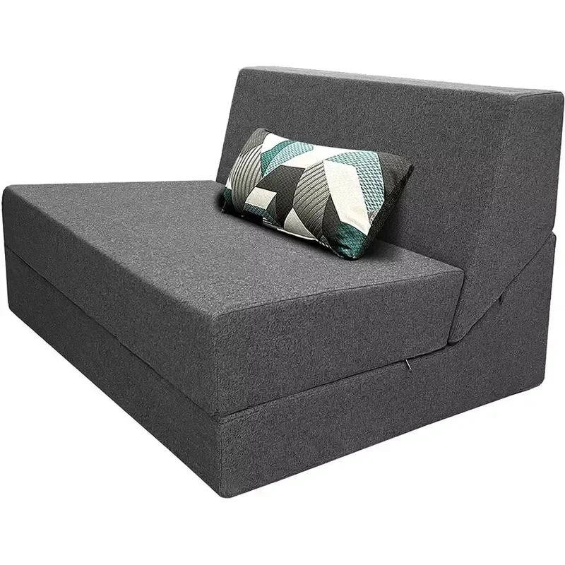 for Compressed Package Convertible Sofa Bed High Density Memory Foam 3 Mode Recliner for Guest Room Factory Supply