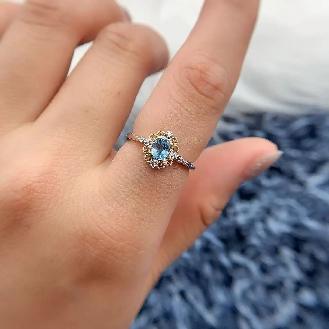 MeiBaPJ البطانة البيضاوي 4*5 مللي متر حجر امرأة حلقة مفتوحة الإعداد لتقوم بها بنفسك S925 الفضة النقية موضة الهدايا الأصلية غرامة حلية المجوهرات تاجر الجملة