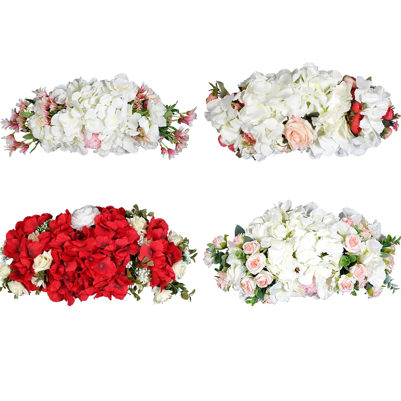 Wedding Background Flower Arrangement T Stage Decoration Road Leading Flower Red Scene Decoration Floor Arrangement Flower