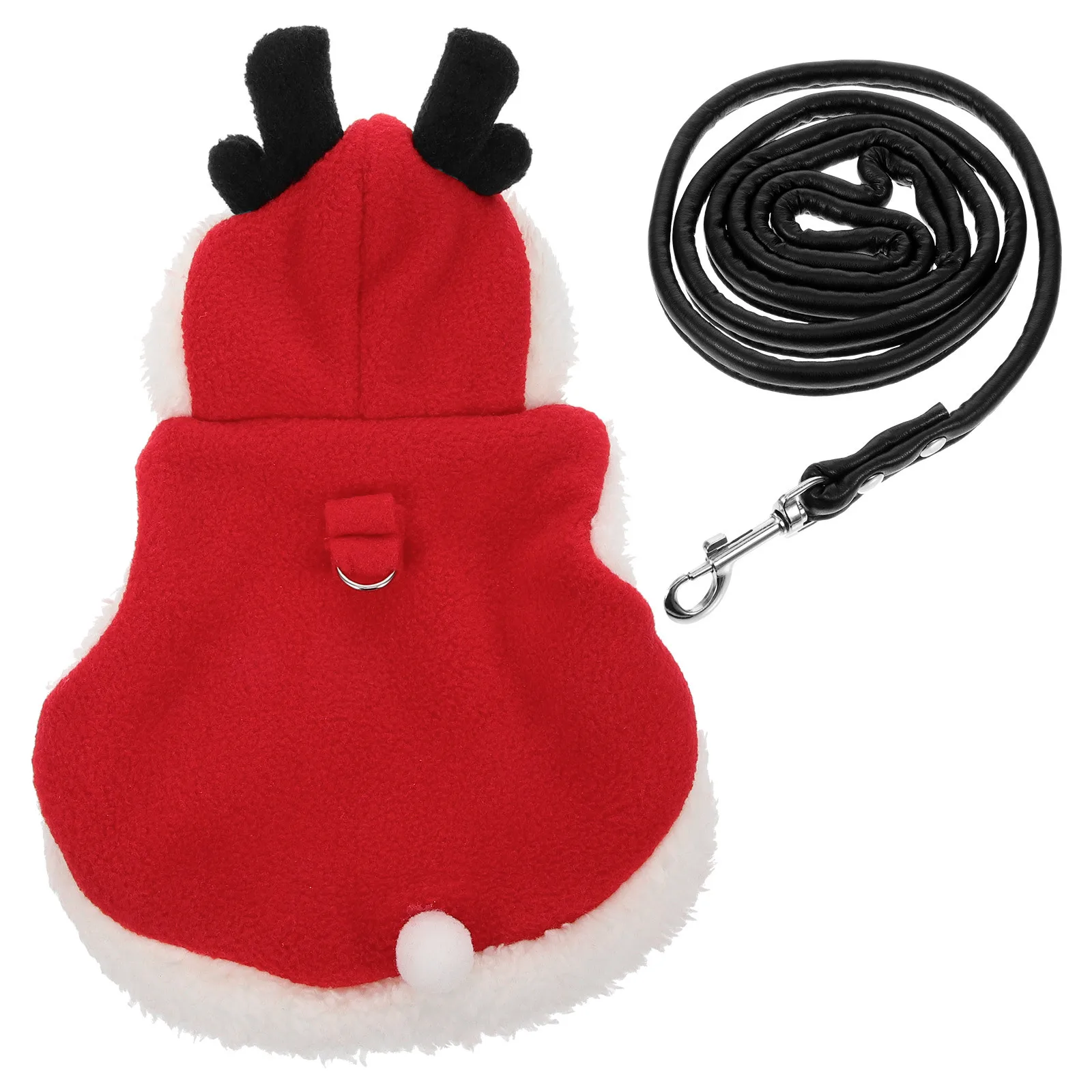 Christmas Rabbit Harness and Leash Adjustable Small Animal Walking Rope Kit Breathable Pet Vest for Outdoor Walking Secure