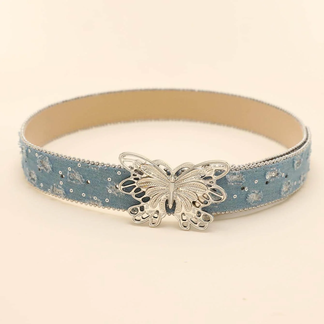 

Джинсовый ремень с пряжкой-бабочкой — женский пояс в стиле панк, хипстерский ремень на пуговицах, уличный аксессуар в стиле ретро, регулируемый