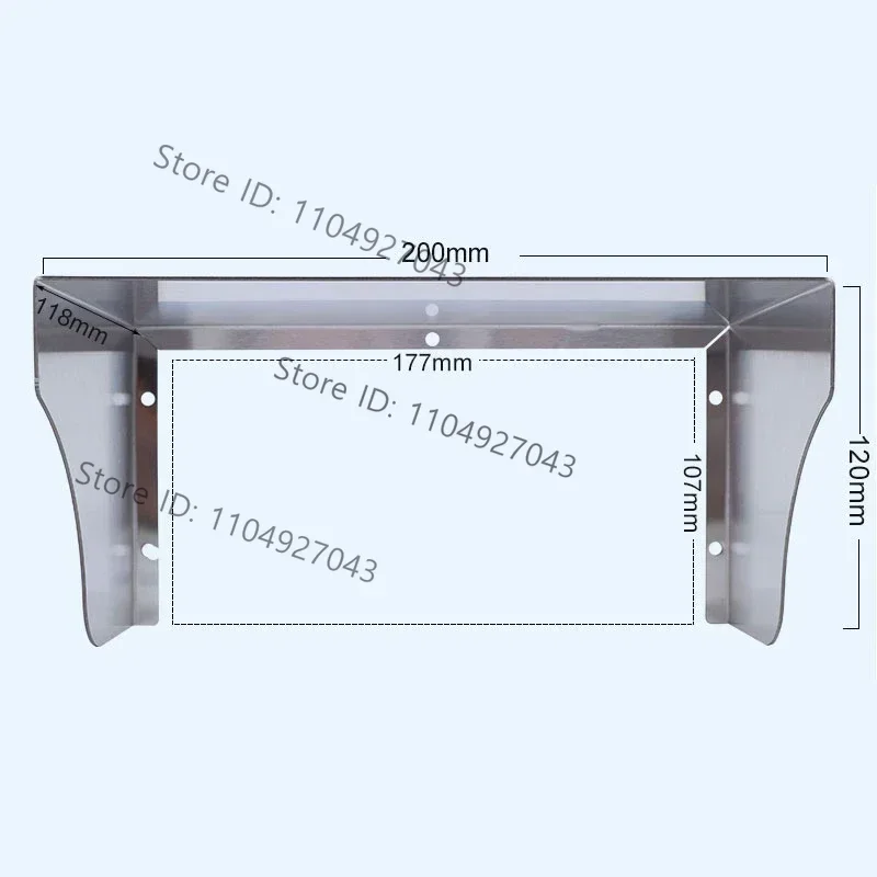 Stainless Steel Protection Rain Waterproof Metal Cover For Socket Door Lock RFID Access Control Machine System Reader Doorbell