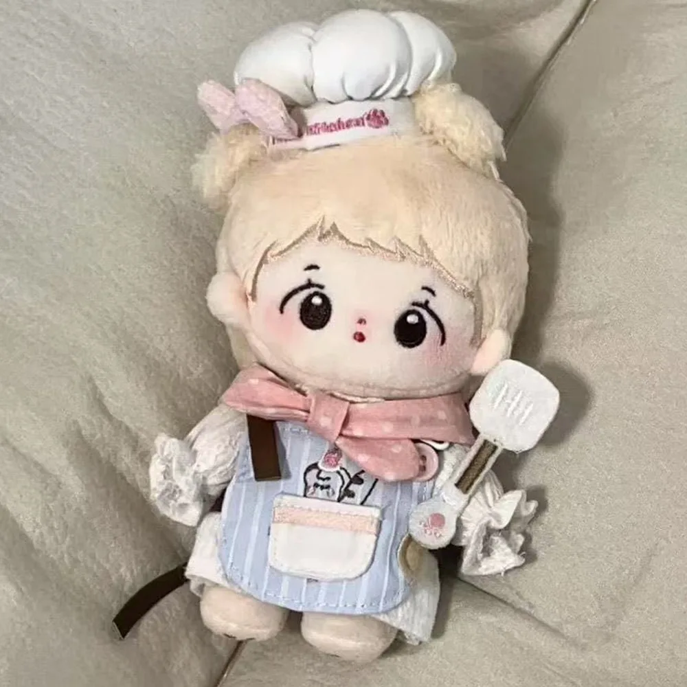 Chef-kok hoed 10 cm katoenen poppenkleertjes aankleden mooie poppenkleertjes outfit schort set grappige poppenkleertjes set popaccessoires