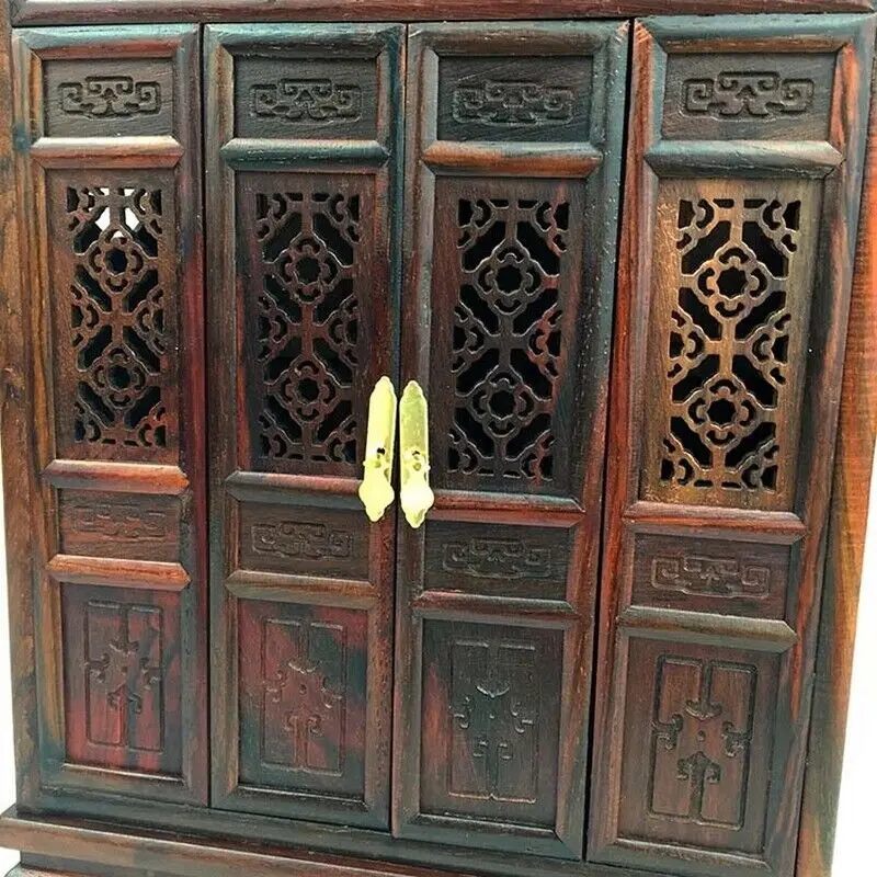 خشب الورد منحوت بوذا مذبح بوتسودان ضريح الله زن المحمولة الصلاة ديكور #5