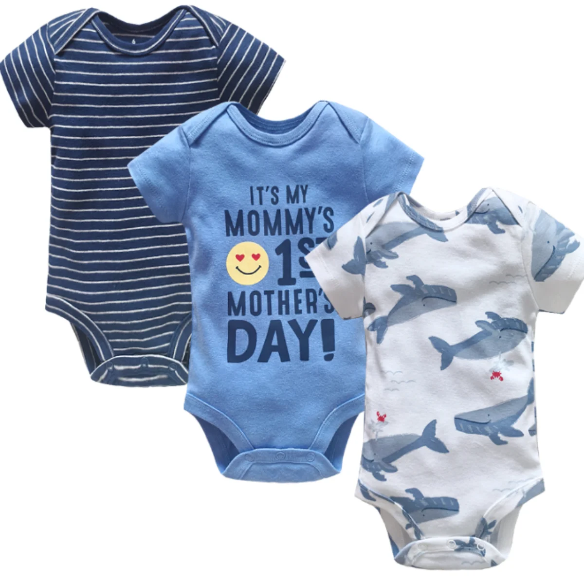 3pcs/Lot Baby Bodysuit New Fashion Summer Newborn Baby Boys Clothes Infant Jumpsuits Cartoon Kids Baby Girls Romper 3-24M