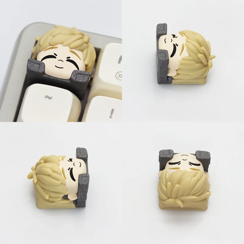 Anime Periférico Keycaps para Teclado Mecânico, Drip Gel Design, Original Delicioso no Calabouço, Resina, Em Camadas, Presente Bonito