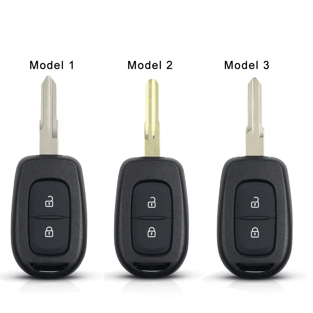 KEYYOU For Renault Duster Kwid Sandero Logan 2013 - 2018 Auto Key VAC102 Blade 2/3 Buttons Car Remote Key Shell Case