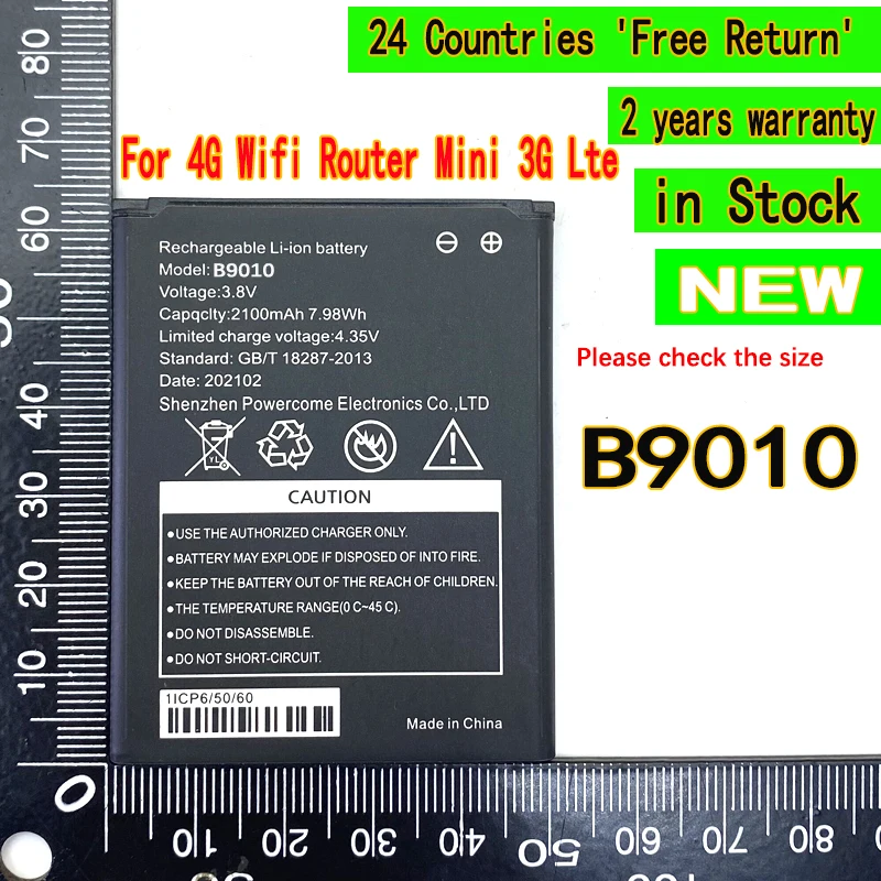 2100mAh B9010 Battery For B9010 4G Wifi Router Mini 3G Lte MIFI Router Hotspot Modem High Quality