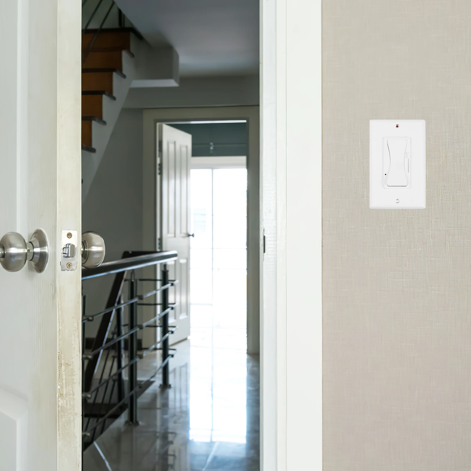 

Настенный светодиодный переключатель с регулируемой яркостью, электрический светильник для дома, совместимый со светодиодом