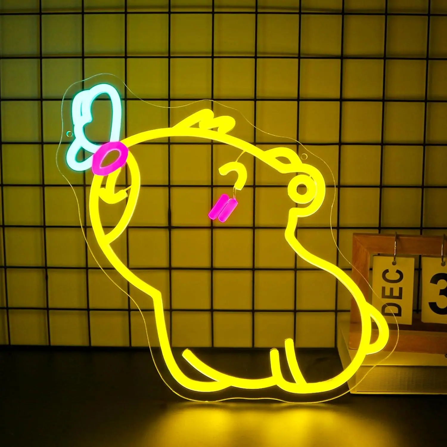 Capybara Neon Sign USB Dimmable LED Neon Lights for room Club Party Bar Shop Bedroom Decoration Gaming Room Accessories Gifts
