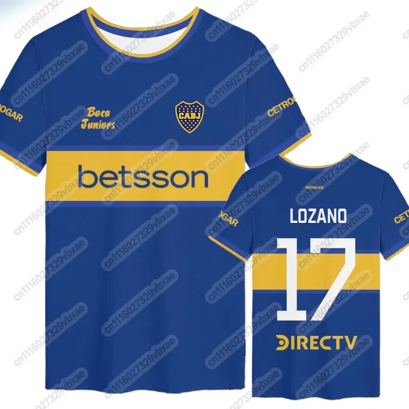 Boca Juniors 202627 Fußballtrikot, 3D-Druck Schnell Trocknendes Atmungsaktives T-Shirt, Herren- und Damen-Familien-Fußball-Sportbekleidung – Detail 11