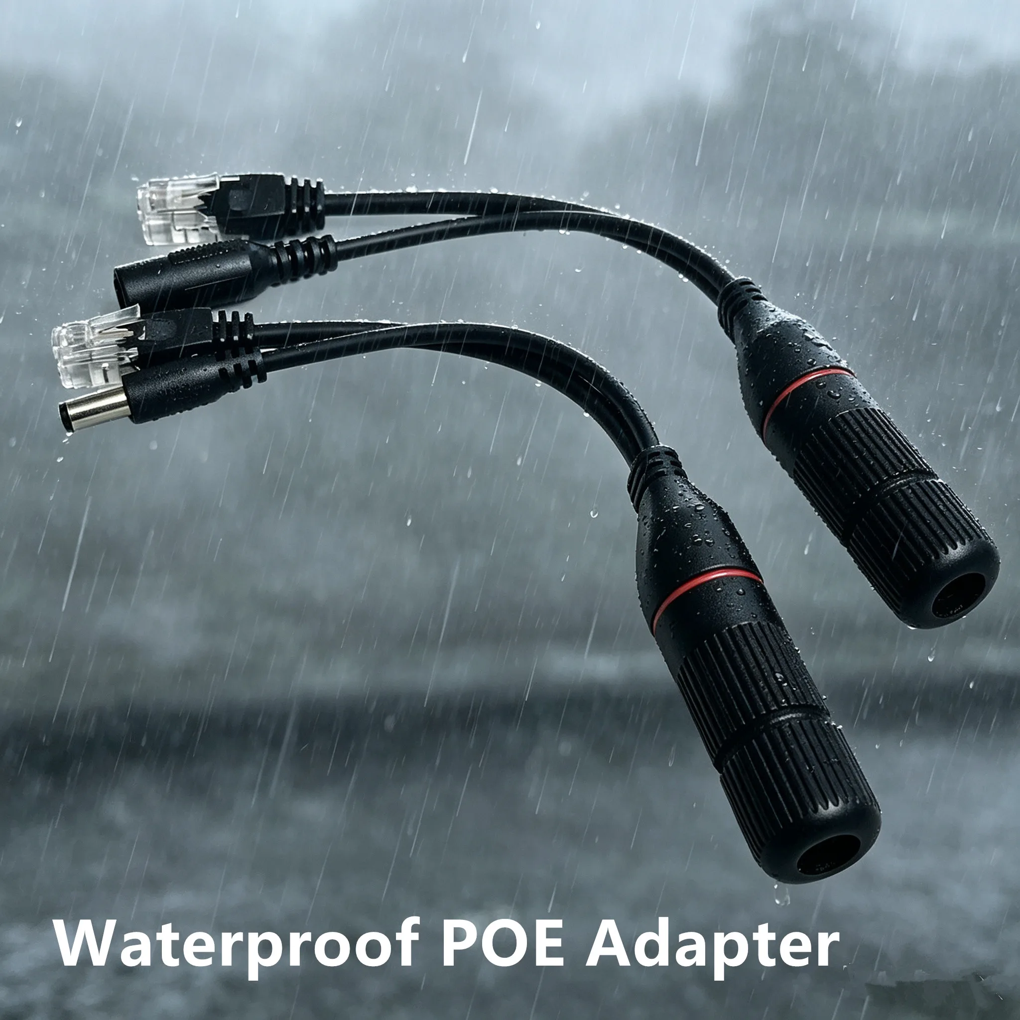 10-ペア防水-poe-ケーブルパッシブパワーオーバーイーサネットアダプターケーブル屋外-poe-スプリッター-rj45-インジェクター-12-48v-ip-カメラ用